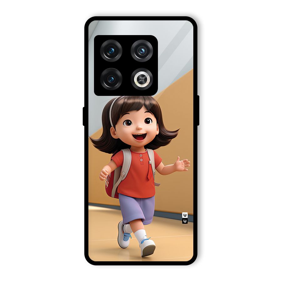 Cute School Girl Glass Back Case for OnePlus 10 Pro 5G
