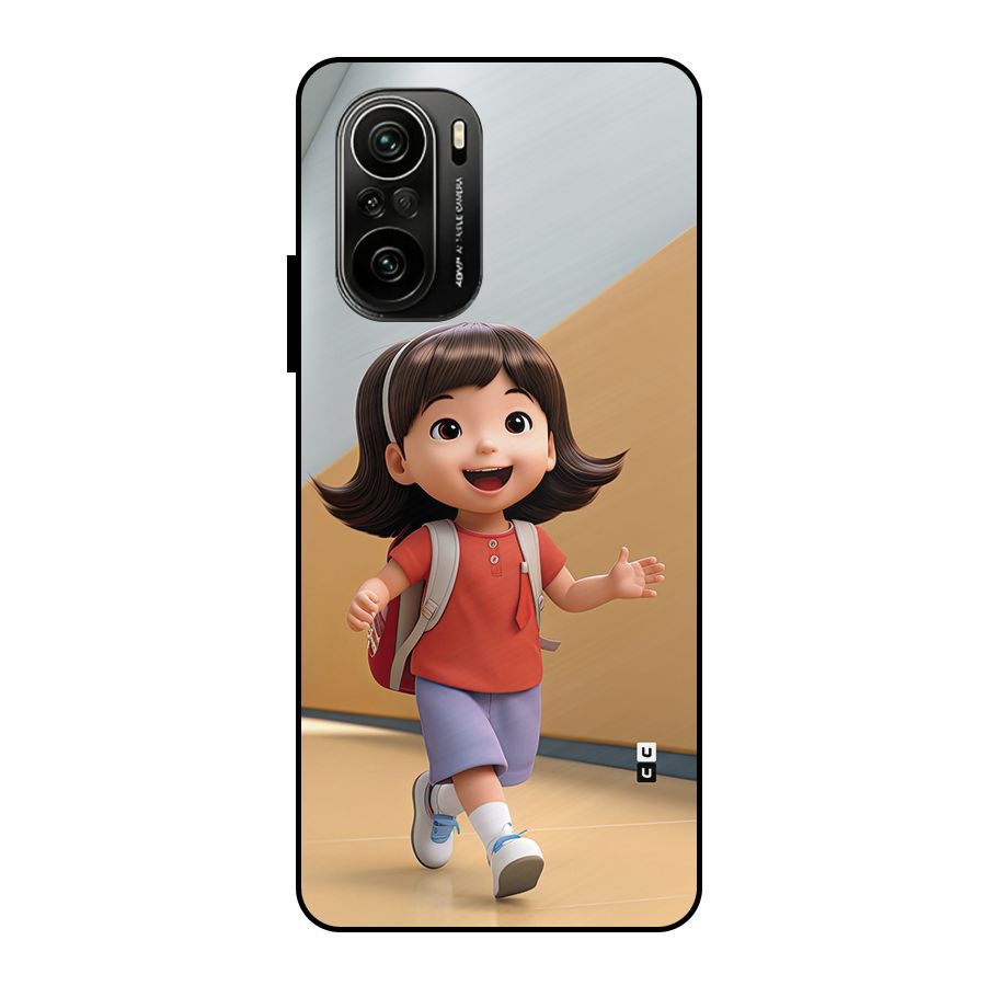 Cute School Girl Metal Back Case for Mi 11x