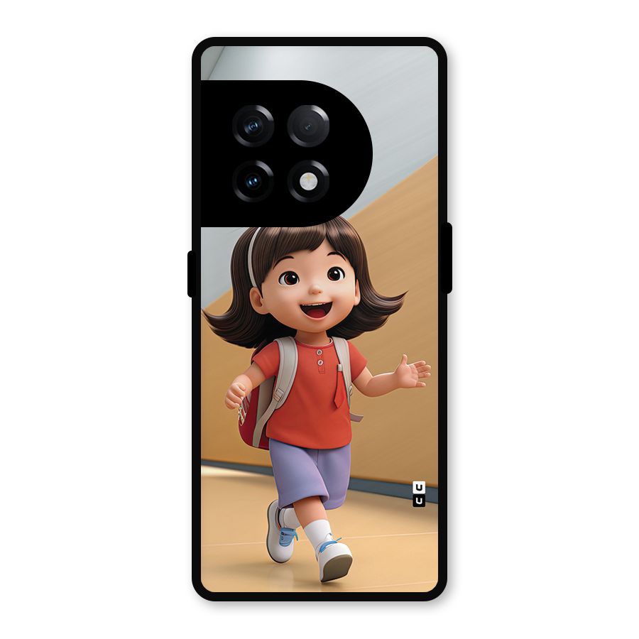 Cute School Girl Metal Back Case for OnePlus 11R