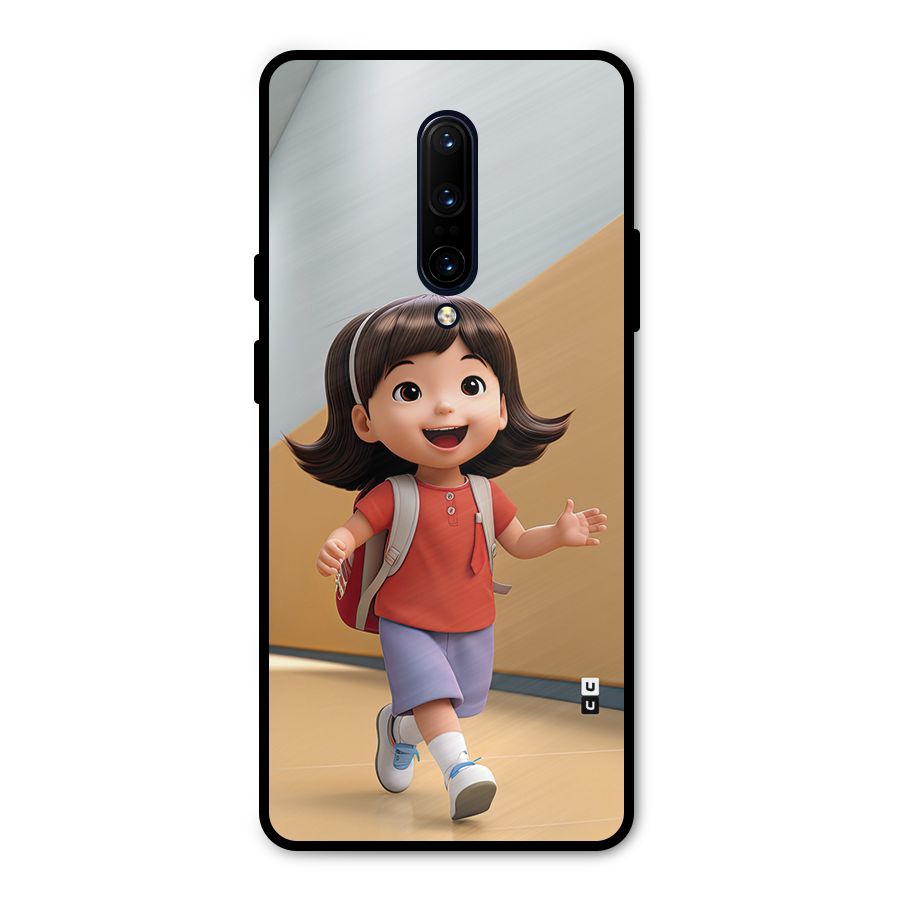 Cute School Girl Metal Back Case for OnePlus 7 Pro