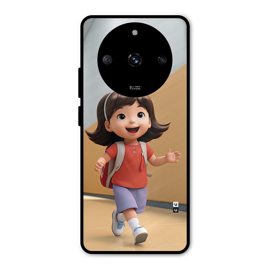 Cute School Girl Metal Back Case for Realme Narzo 60 5G