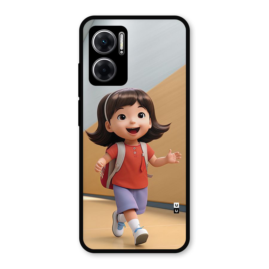 Cute School Girl Metal Back Case for Redmi 11 Prime 5G