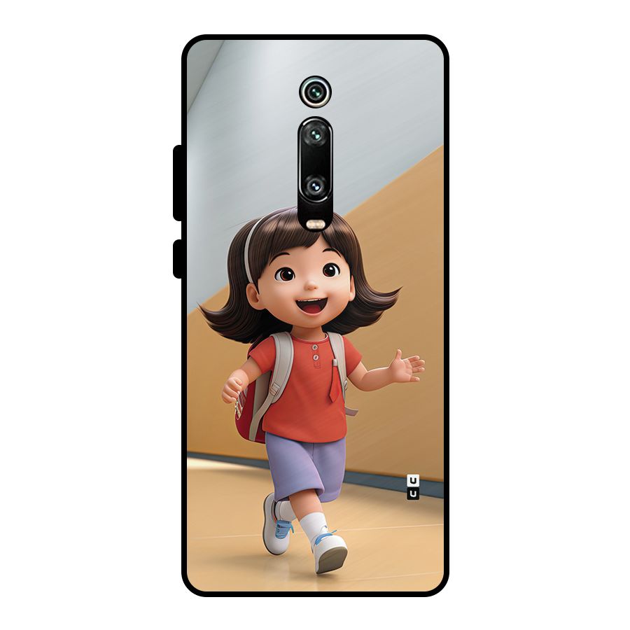 Cute School Girl Metal Back Case for Redmi K20