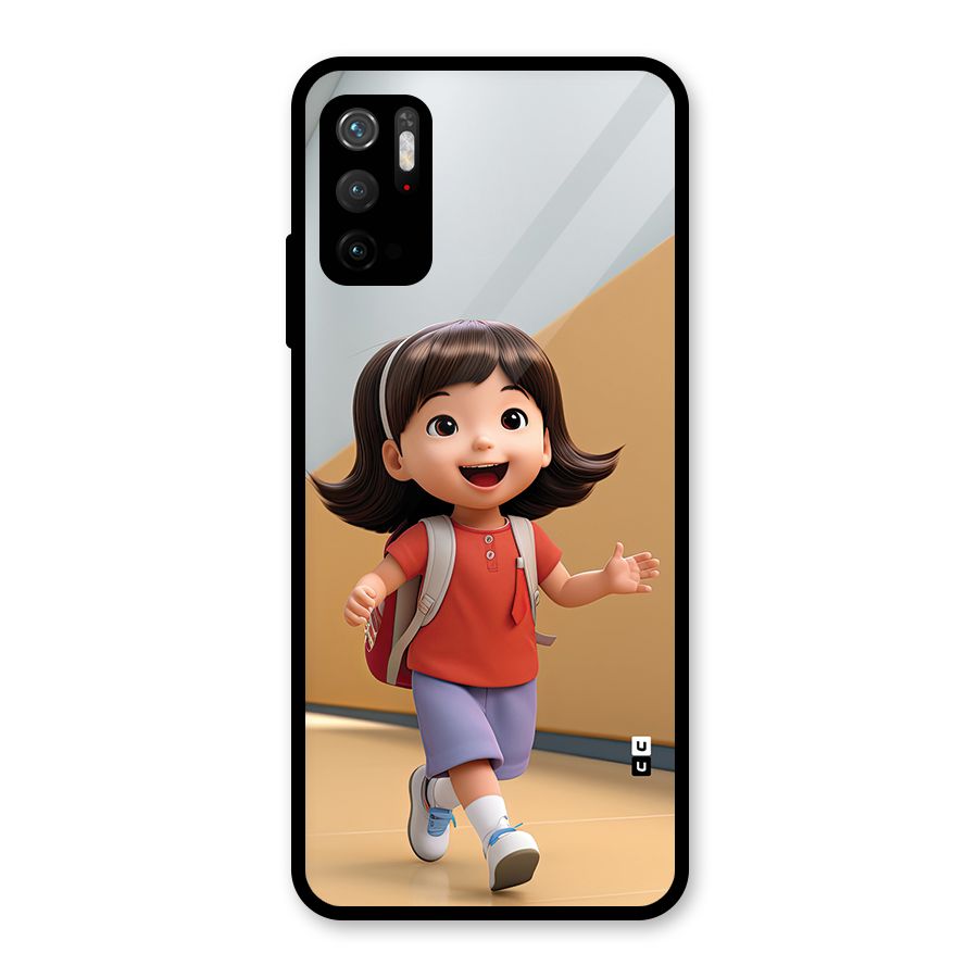 Cute School Girl Metal Back Case for Redmi Note 10T 5G