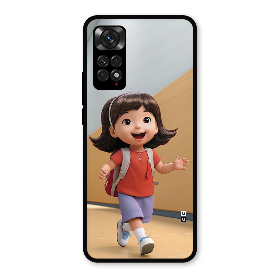 Cute School Girl Metal Back Case for Redmi Note 11s