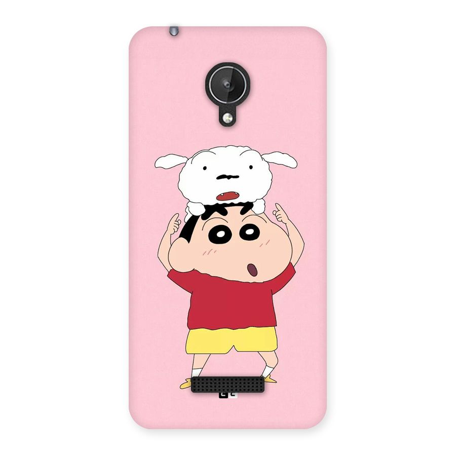 Cute Sheero Back Case for Canvas Spark Q380