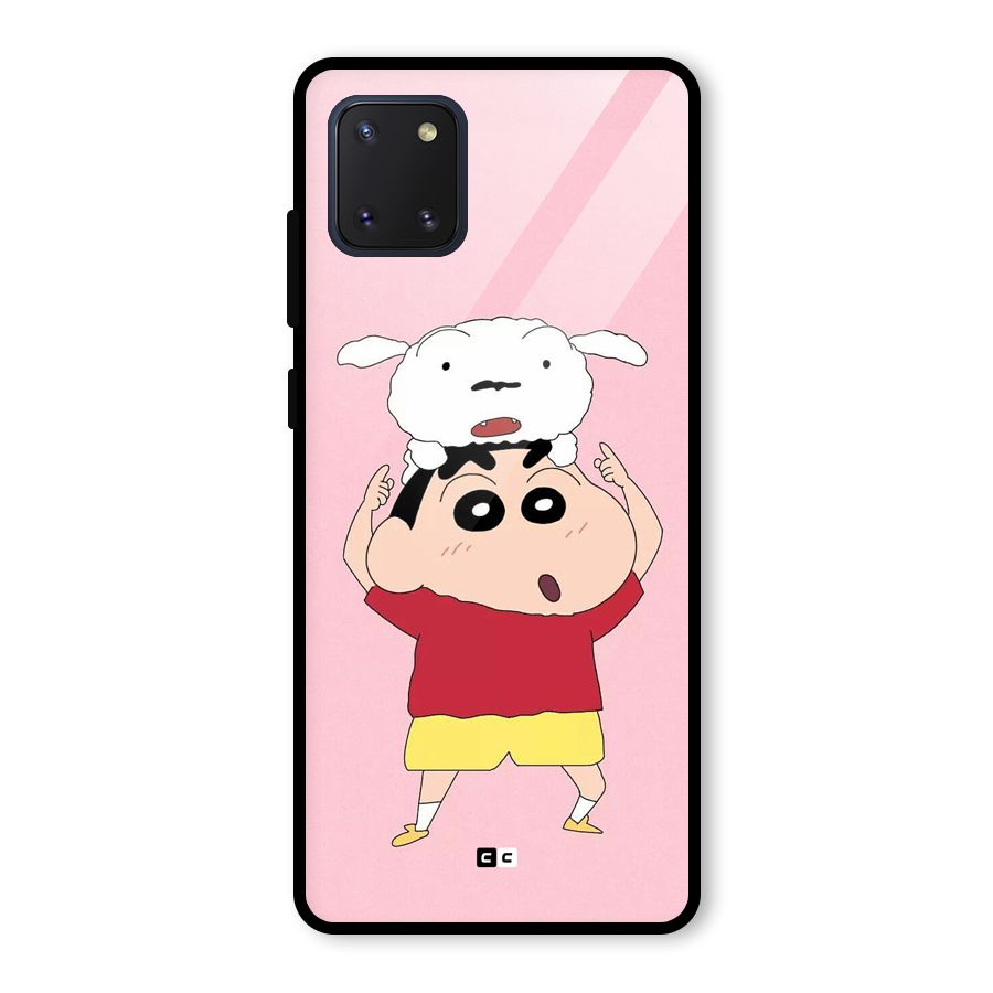 Cute Sheero Glass Back Case for Galaxy Note 10 Lite
