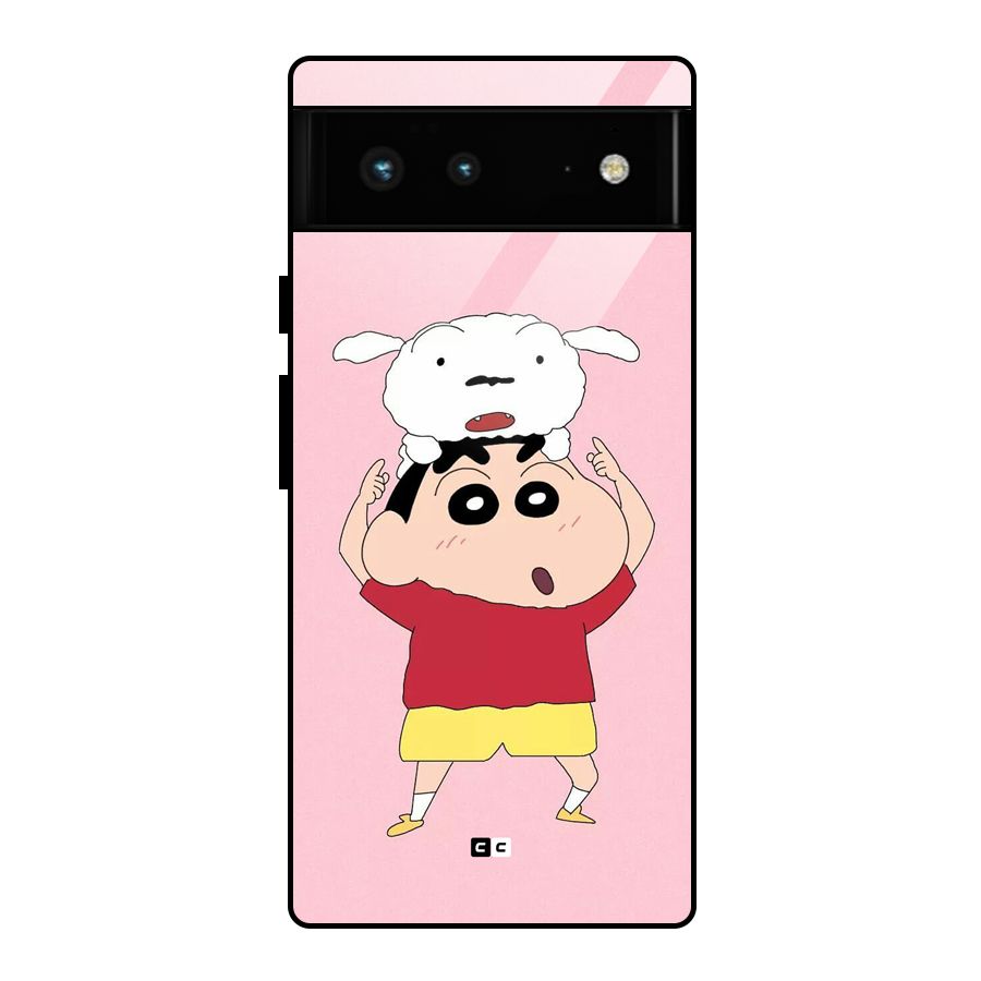 Cute Sheero Glass Back Case for Google Pixel 6
