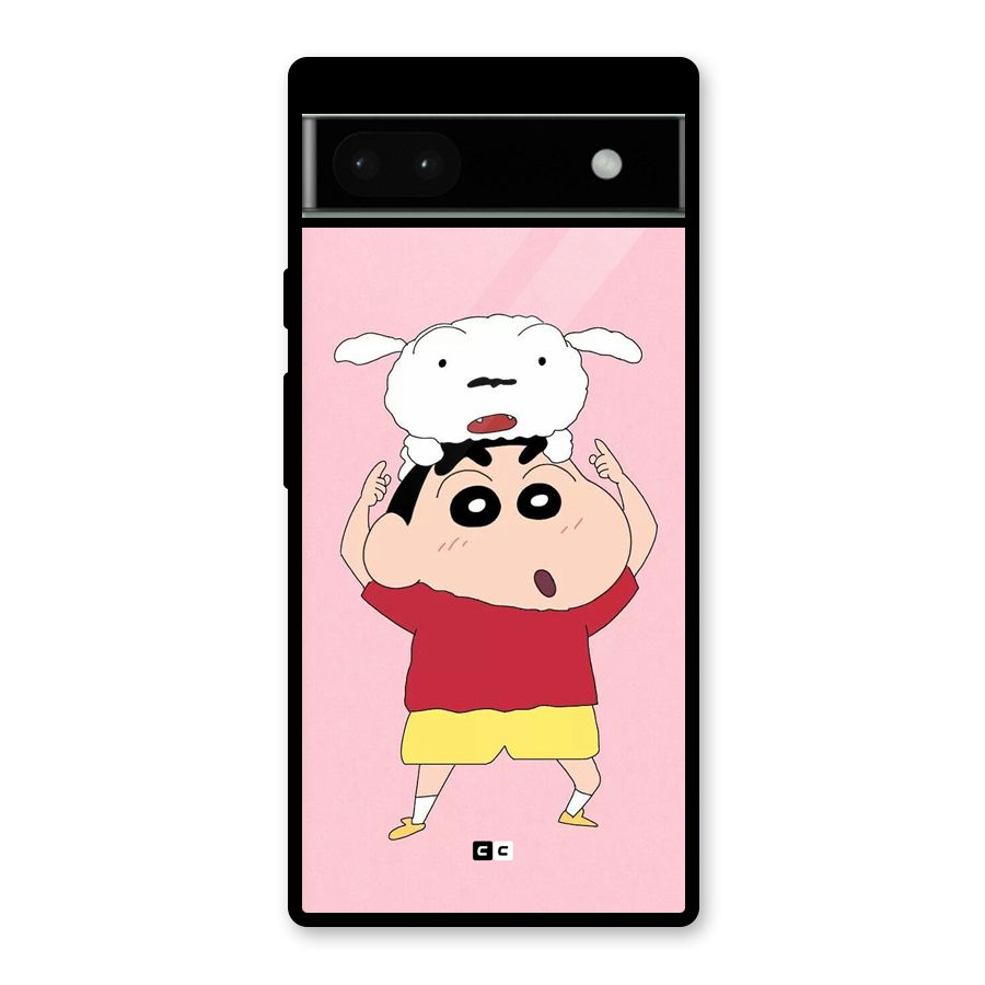 Cute Sheero Glass Back Case for Google Pixel 6a