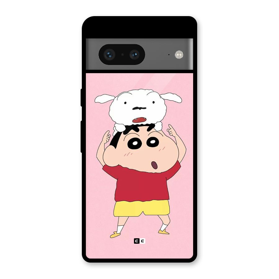 Cute Sheero Glass Back Case for Google Pixel 7