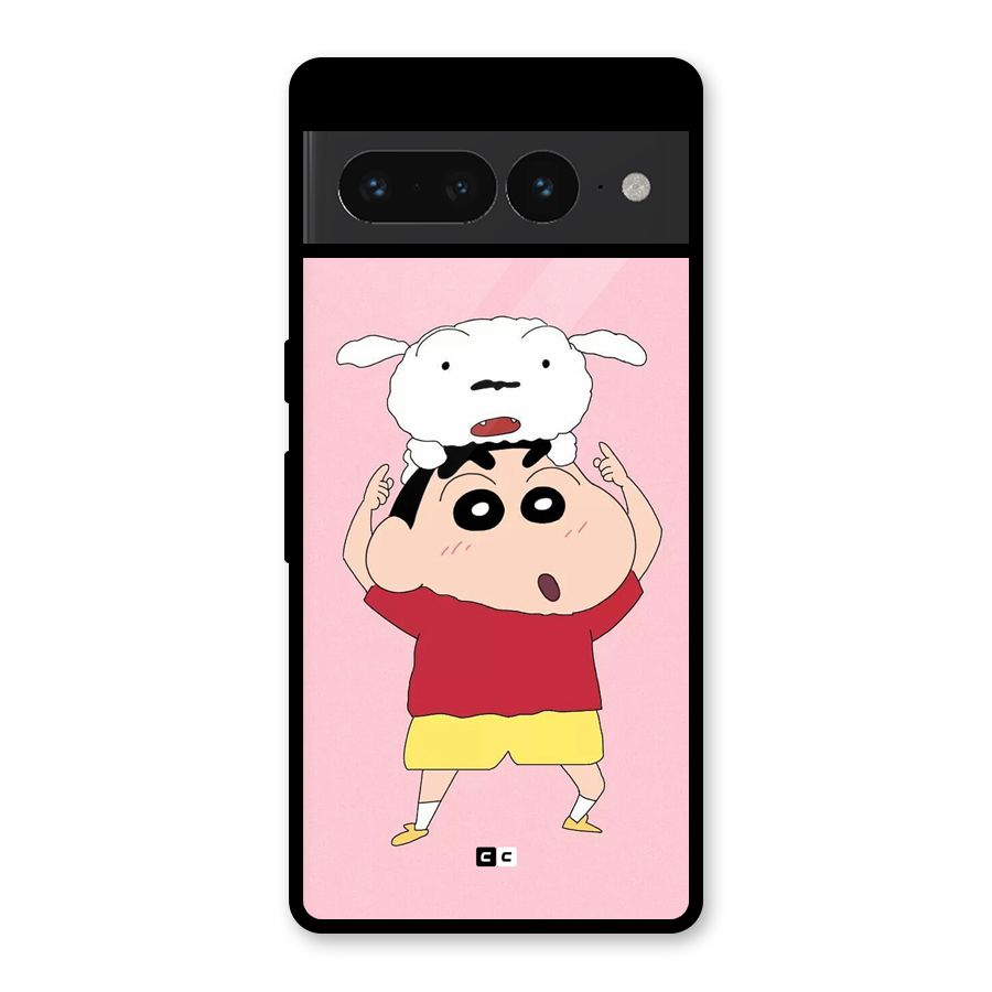 Cute Sheero Glass Back Case for Google Pixel 7 Pro