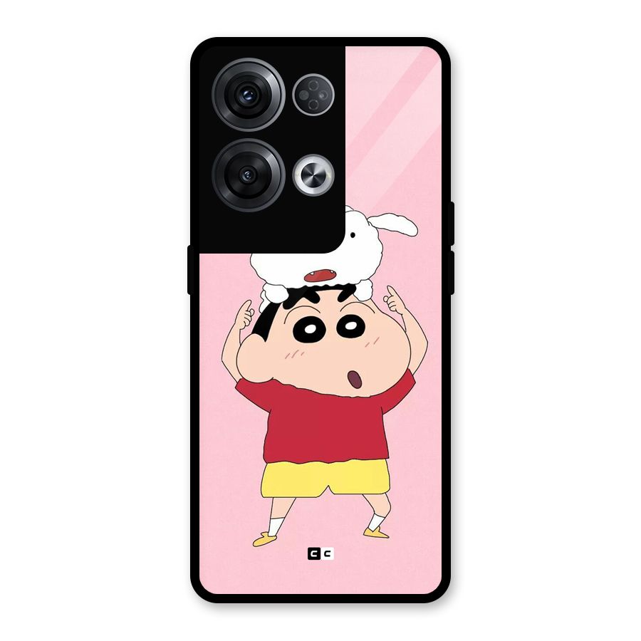 Cute Sheero Glass Back Case for Oppo Reno8 Pro 5G
