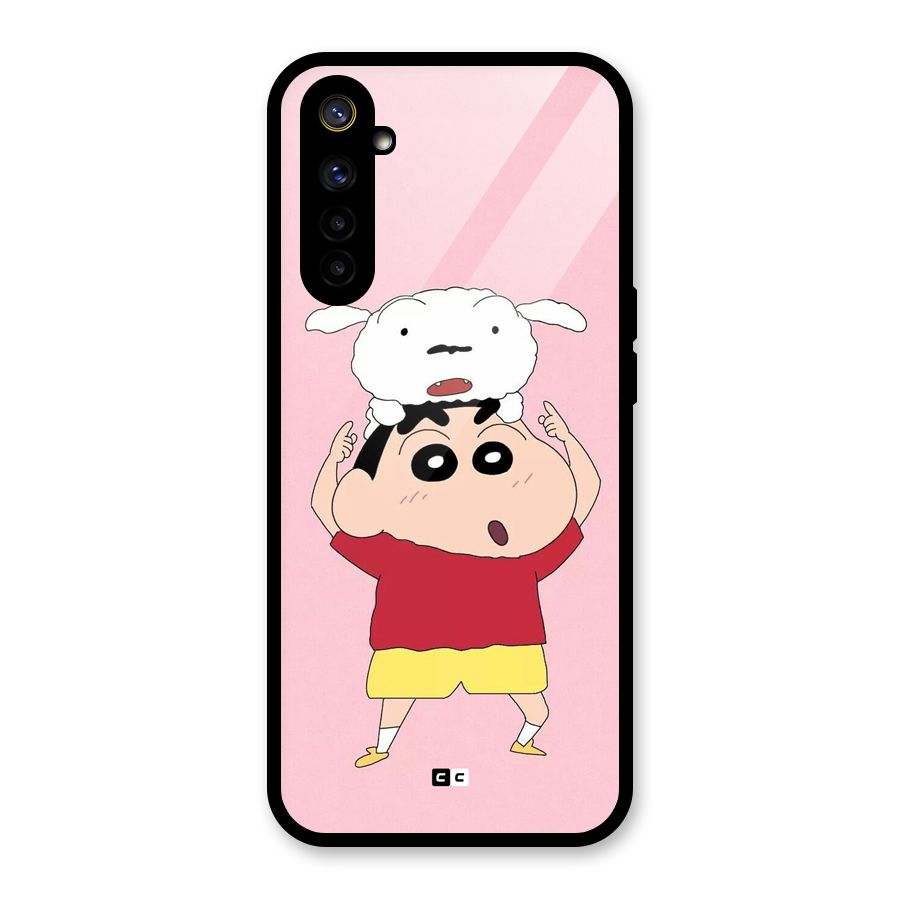 Cute Sheero Glass Back Case for Realme 6