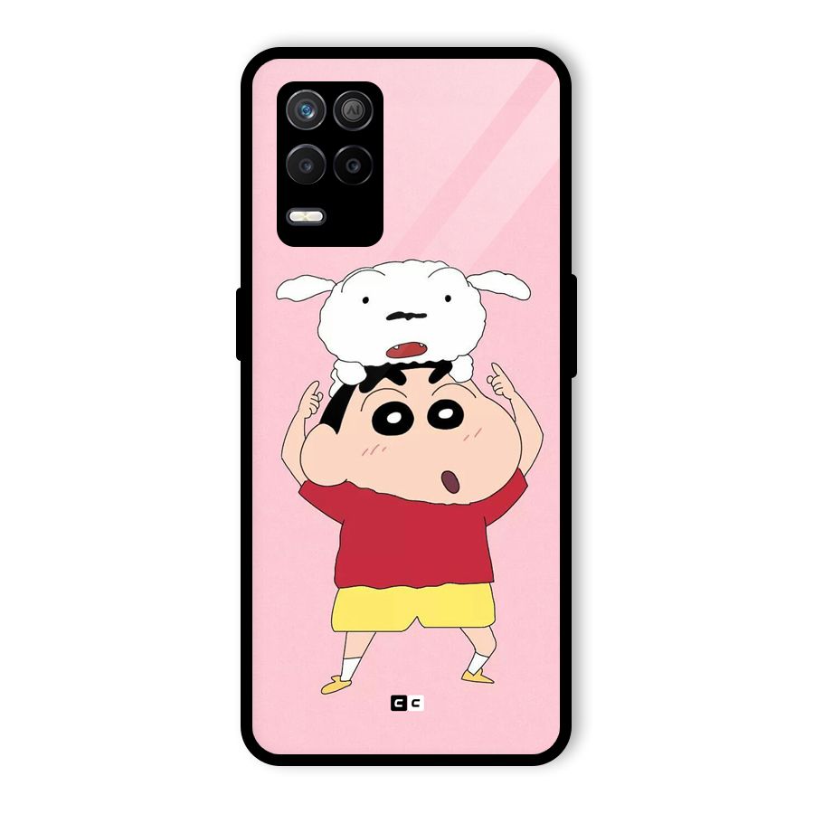 Cute Sheero Glass Back Case for Realme 8s 5G