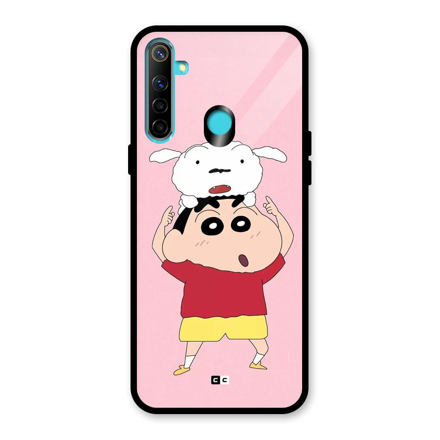 Cute Sheero Glass Back Case for Realme Narzo 10