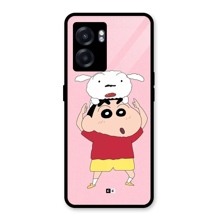 Cute Sheero Glass Back Case for Realme Narzo 50 5G