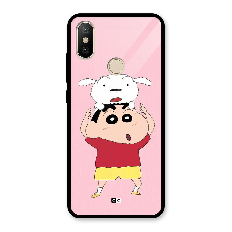 Cute Sheero Glass Back Case for Redmi A2
