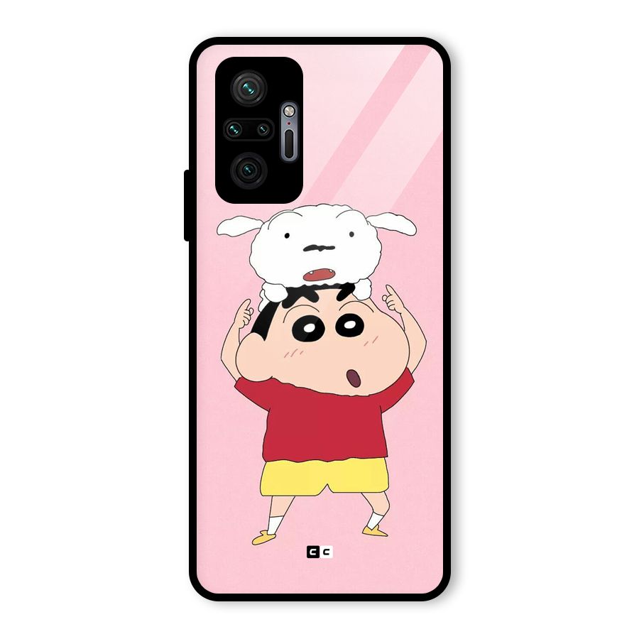 Cute Sheero Glass Back Case for Redmi Note 10 Pro
