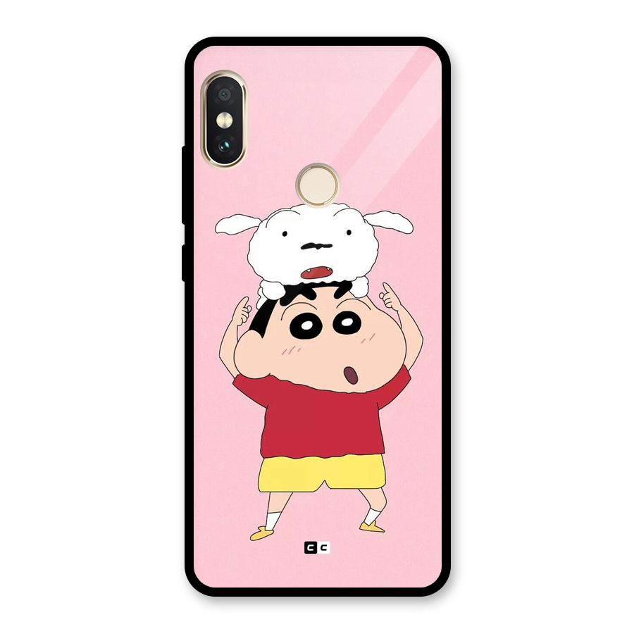 Cute Sheero Glass Back Case for Redmi Note 5 Pro