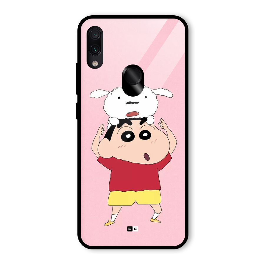 Cute Sheero Glass Back Case for Redmi Note 7S