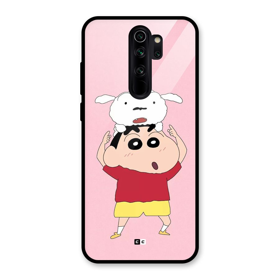 Cute Sheero Glass Back Case for Redmi Note 8 Pro