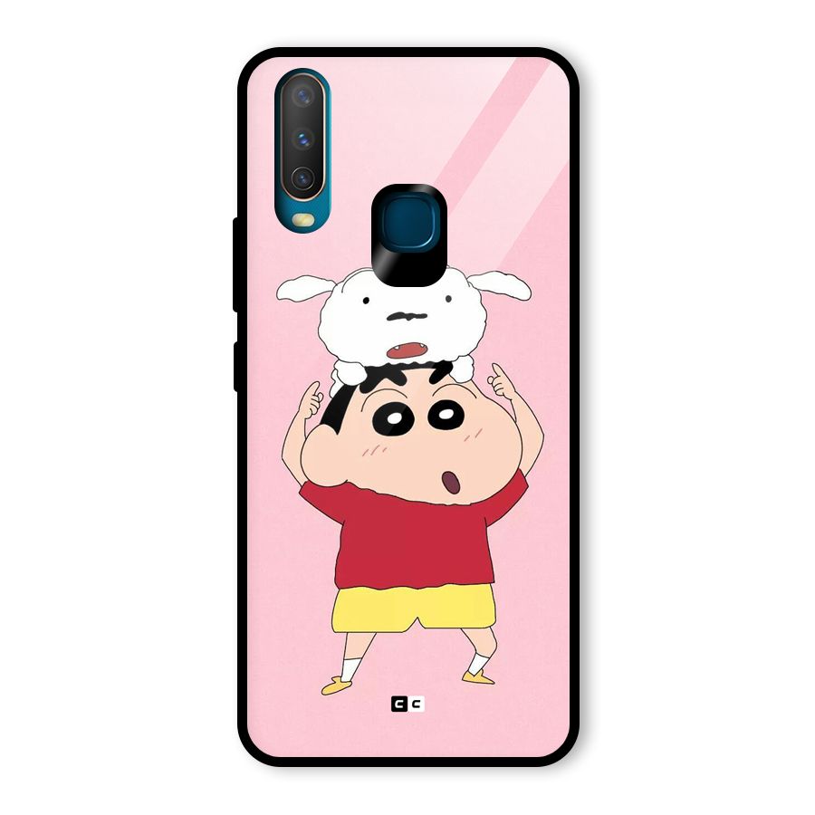 Cute Sheero Glass Back Case for Vivo U10