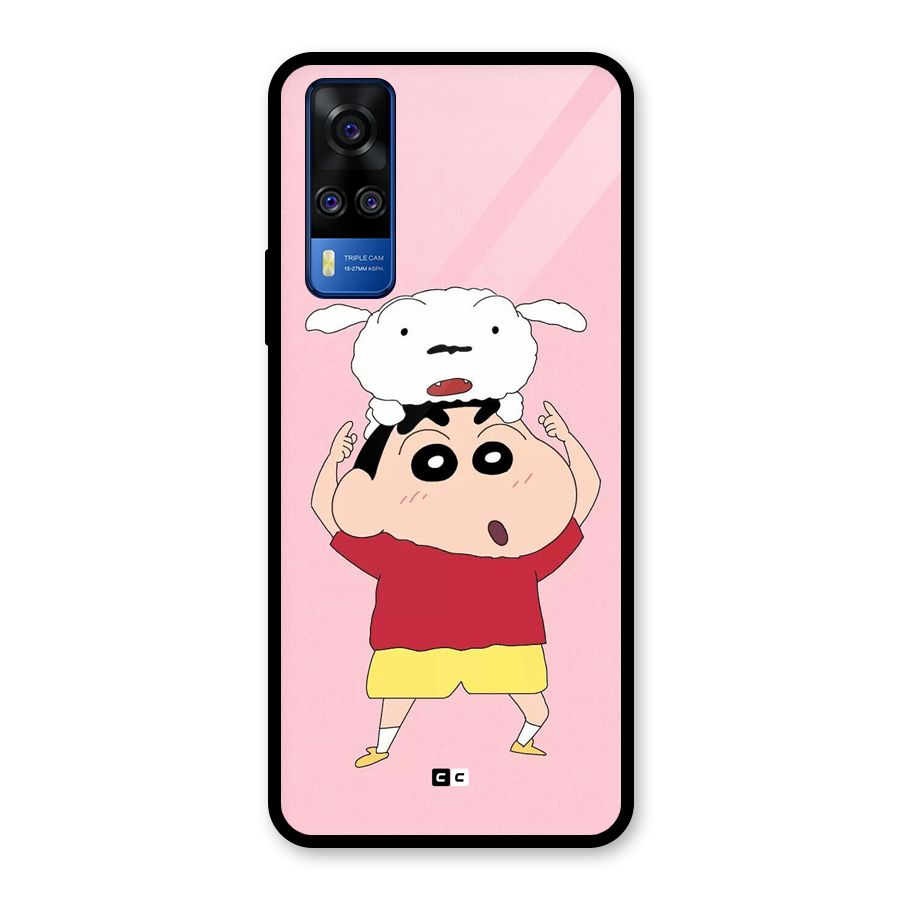 Cute Sheero Glass Back Case for Vivo Y31