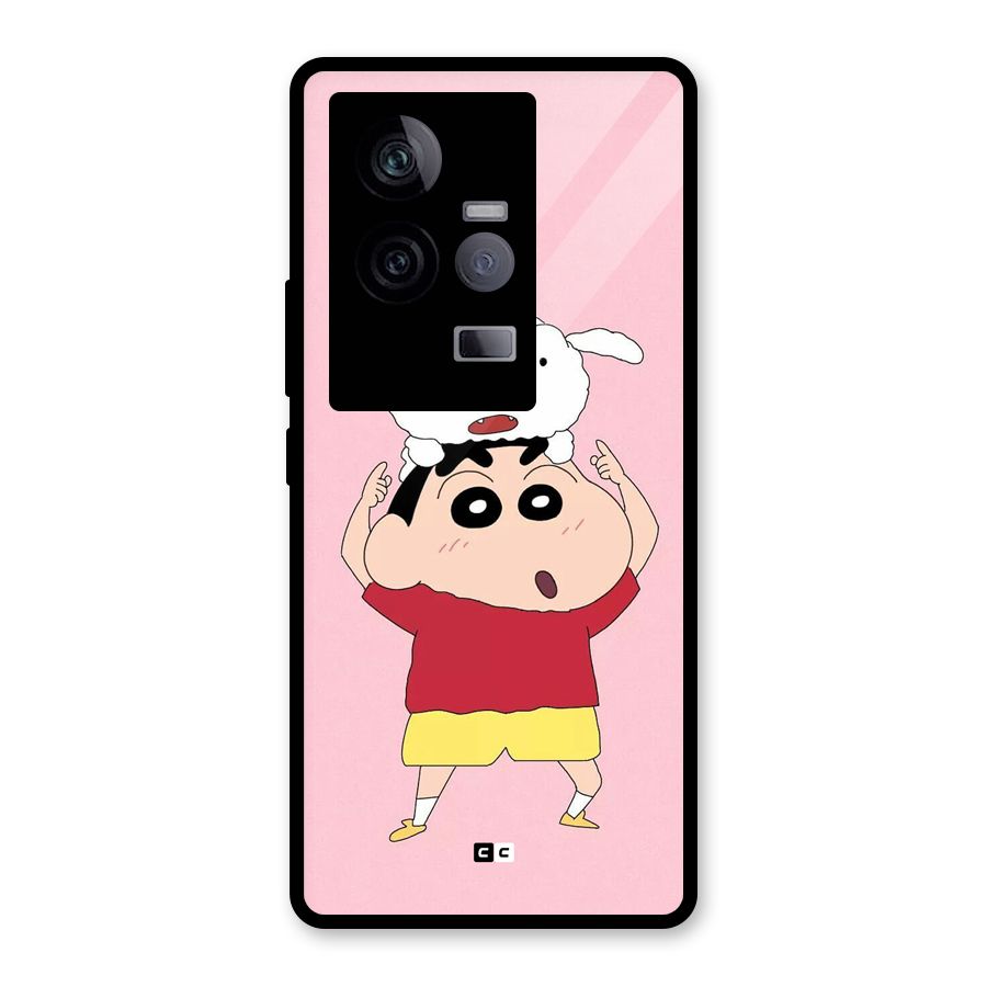 Cute Sheero Glass Back Case for Vivo iQOO 11 5G