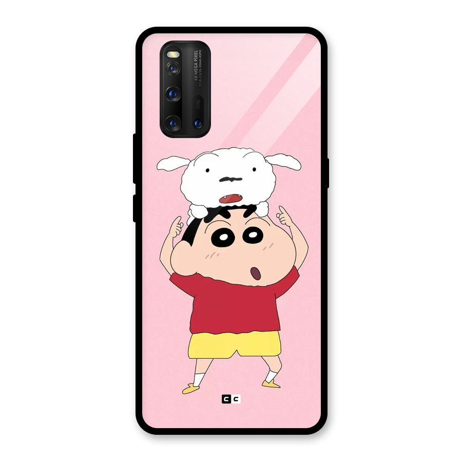 Cute Sheero Glass Back Case for Vivo iQOO 3