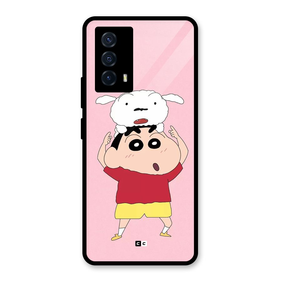 Cute Sheero Glass Back Case for Vivo iQOO Z5