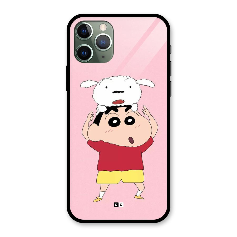 Cute Sheero Glass Back Case for iPhone 11 Pro