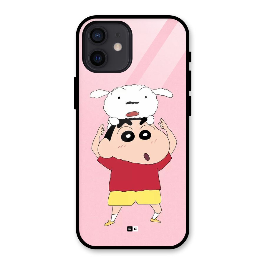 Cute Sheero Glass Back Case for iPhone 12