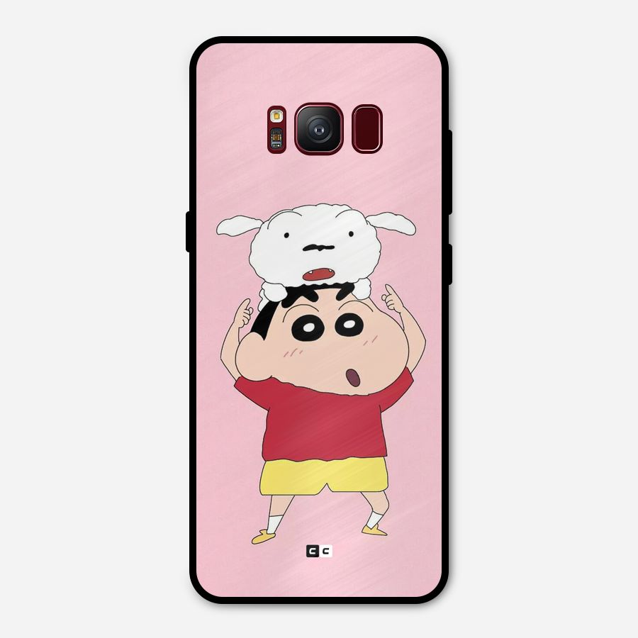 Cute Sheero Metal Back Case for Galaxy S8