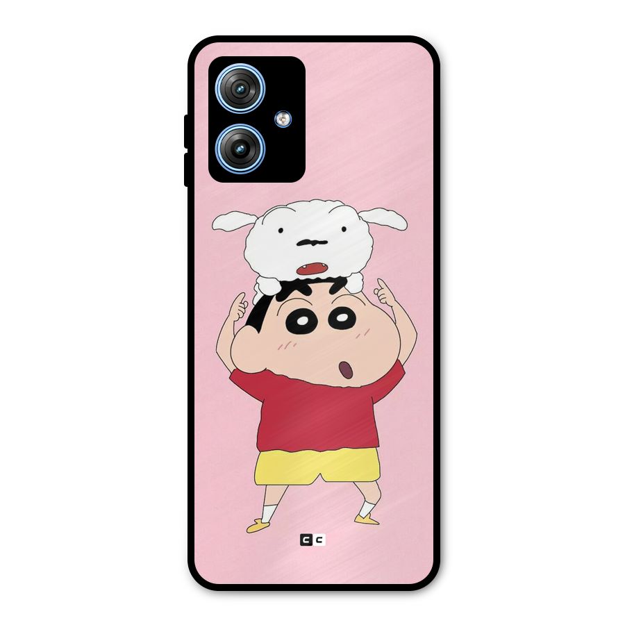 Cute Sheero Metal Back Case for Moto G54