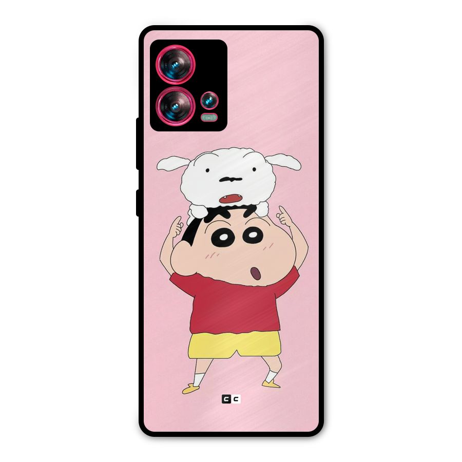 Cute Sheero Metal Back Case for Motorola Edge 30 Fusion