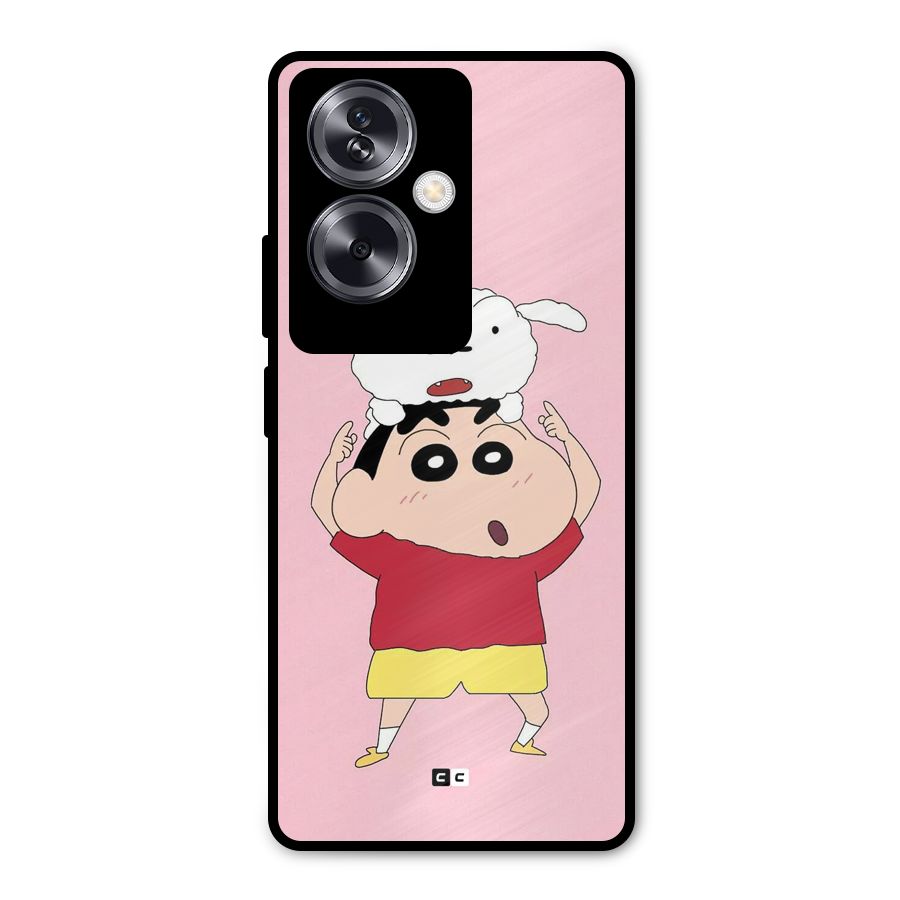 Cute Sheero Metal Back Case for Oppo A79 5G
