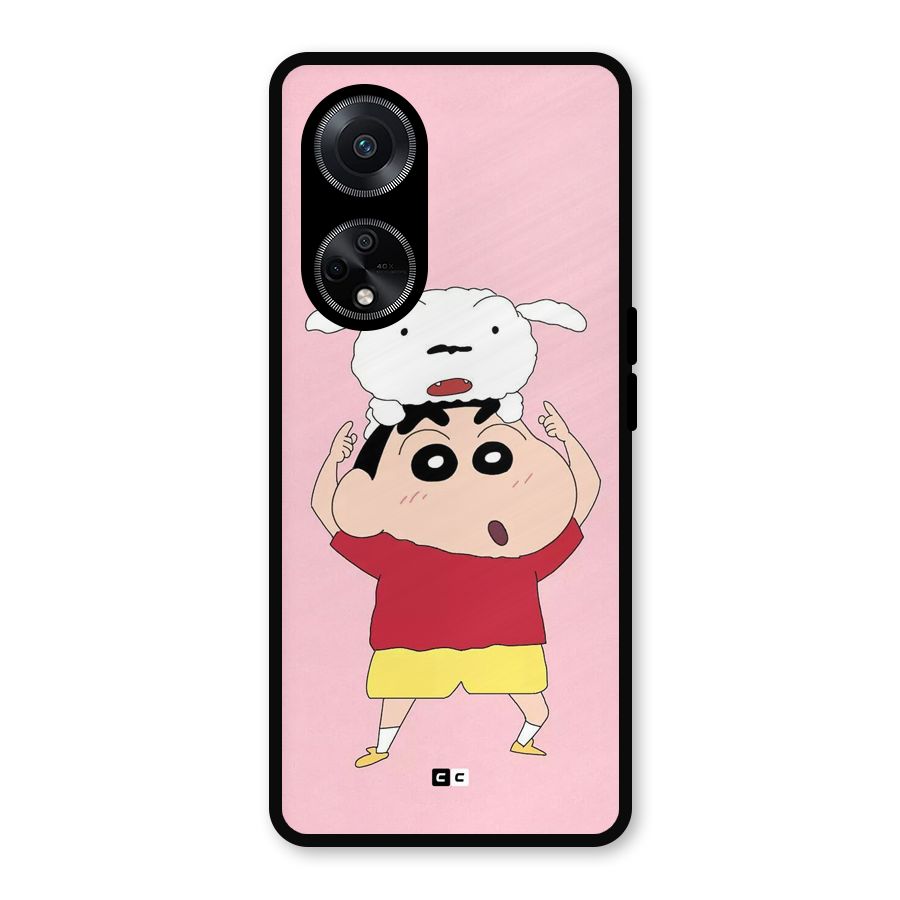 Cute Sheero Metal Back Case for Oppo F23