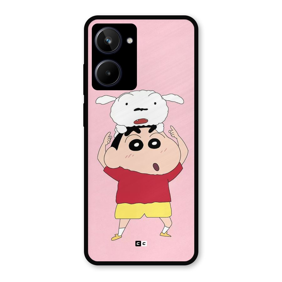 Cute Sheero Metal Back Case for Realme 10