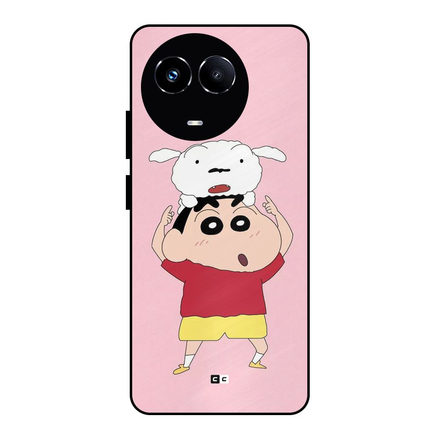 Cute Sheero Metal Back Case for Realme 11X