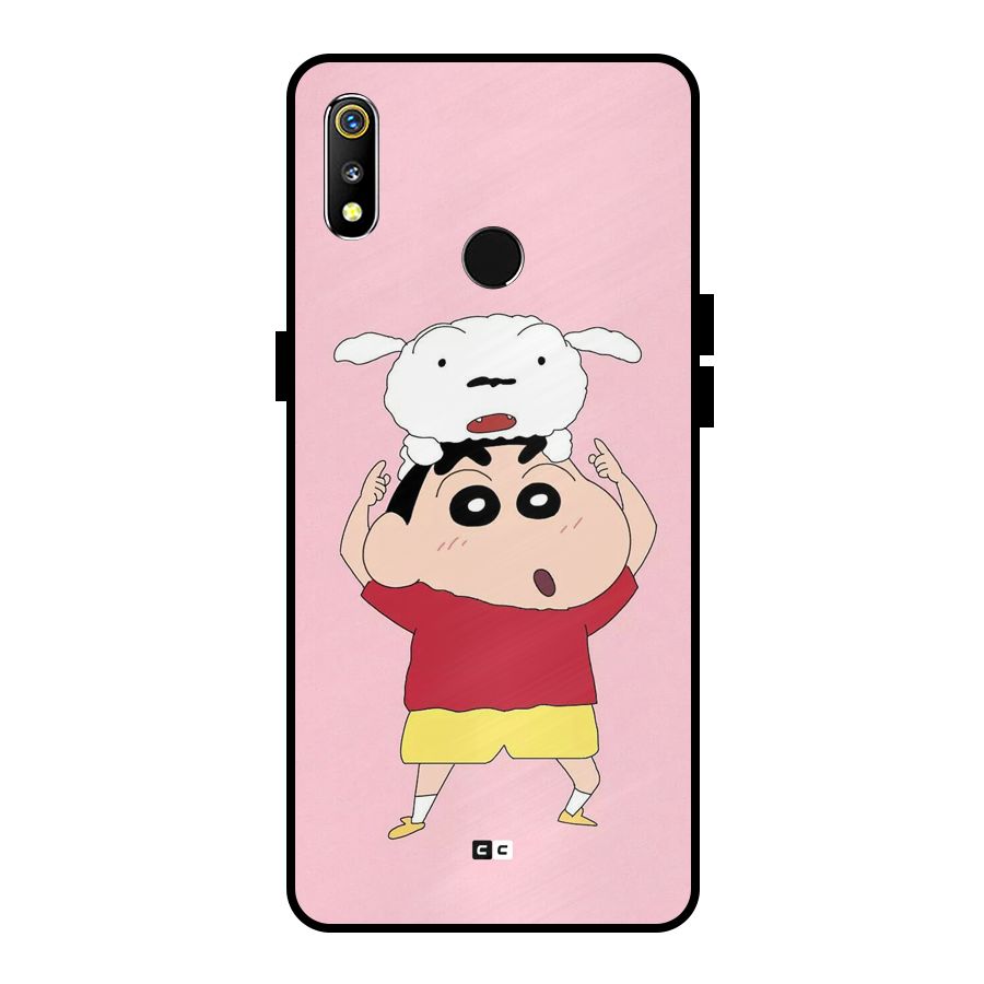 Cute Sheero Metal Back Case for Realme 3i
