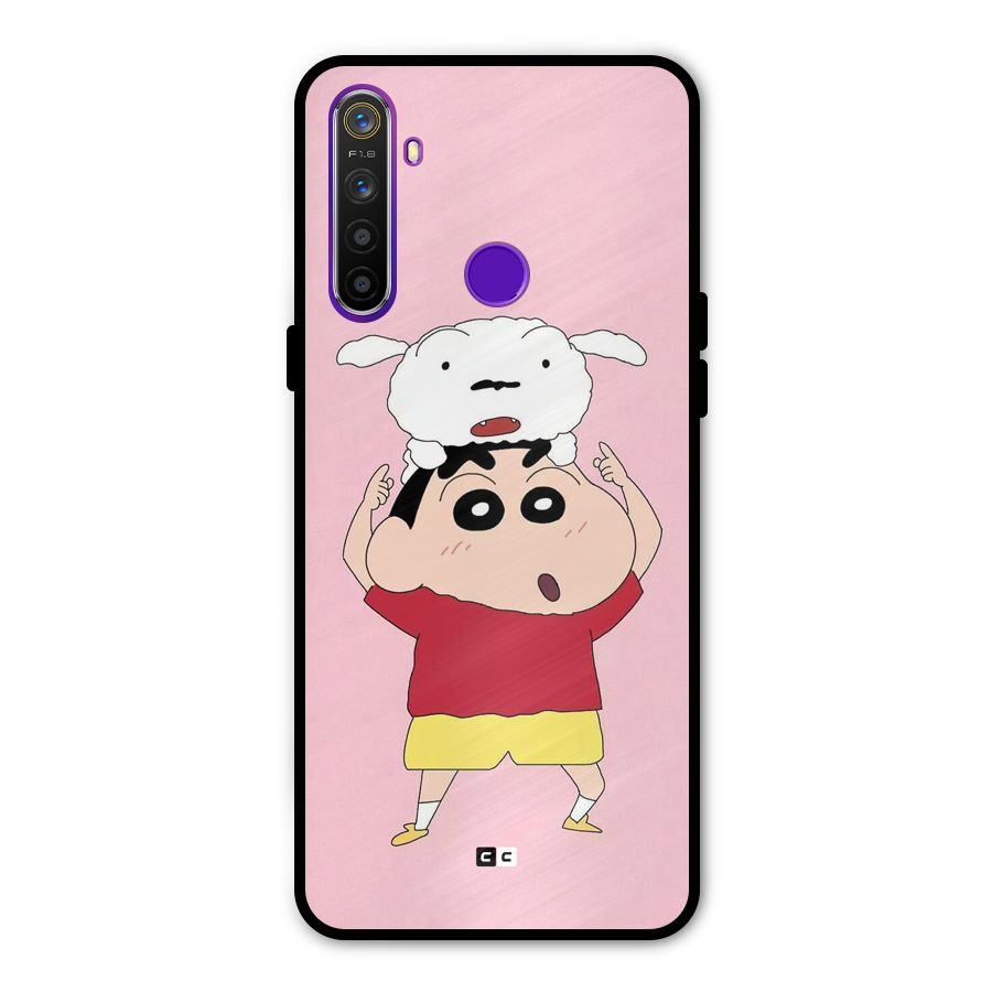 Cute Sheero Metal Back Case for Realme 5