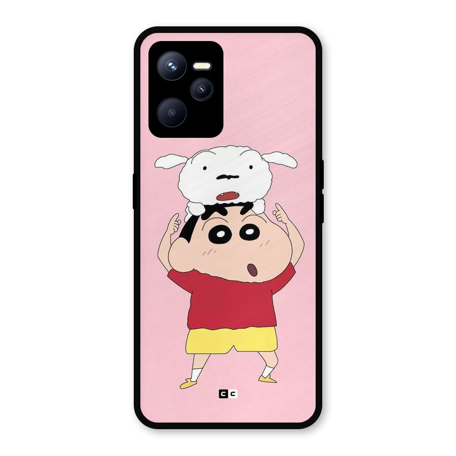 Cute Sheero Metal Back Case for Realme C35