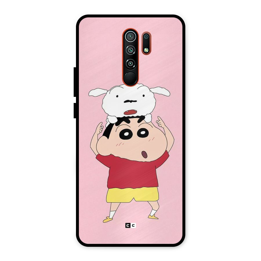 Cute Sheero Metal Back Case for Redmi 9 Prime