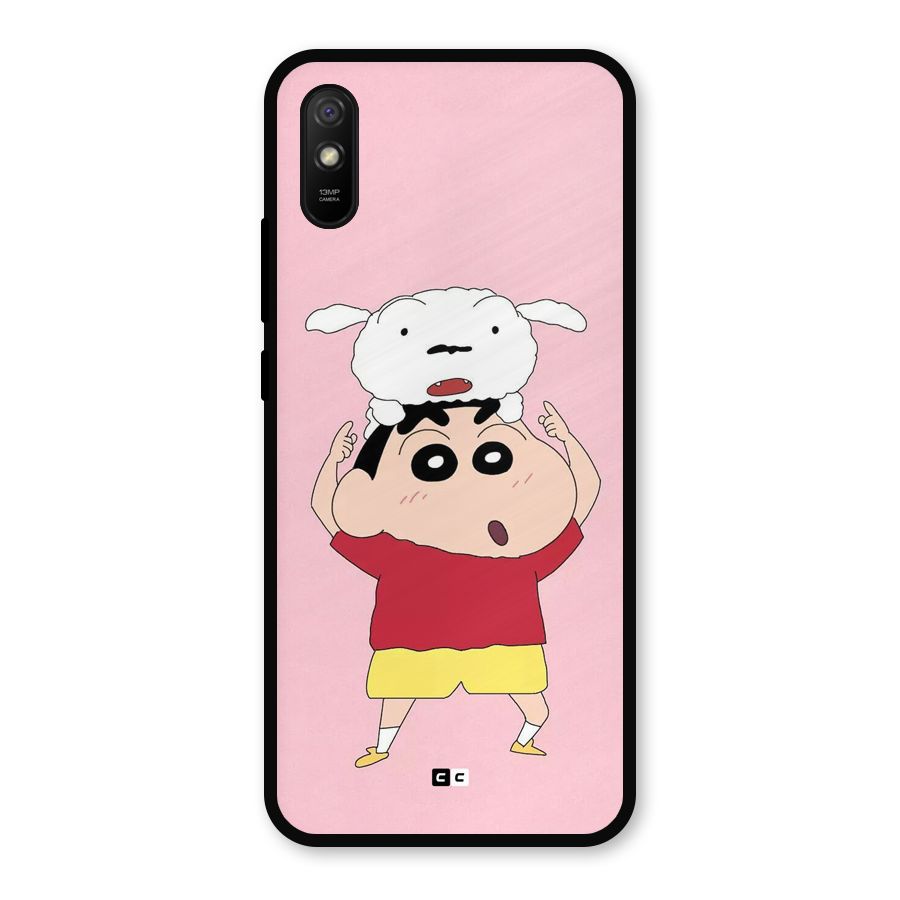 Cute Sheero Metal Back Case for Redmi 9a