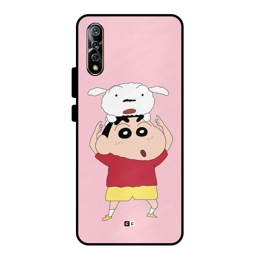 Cute Sheero Metal Back Case for Vivo S1