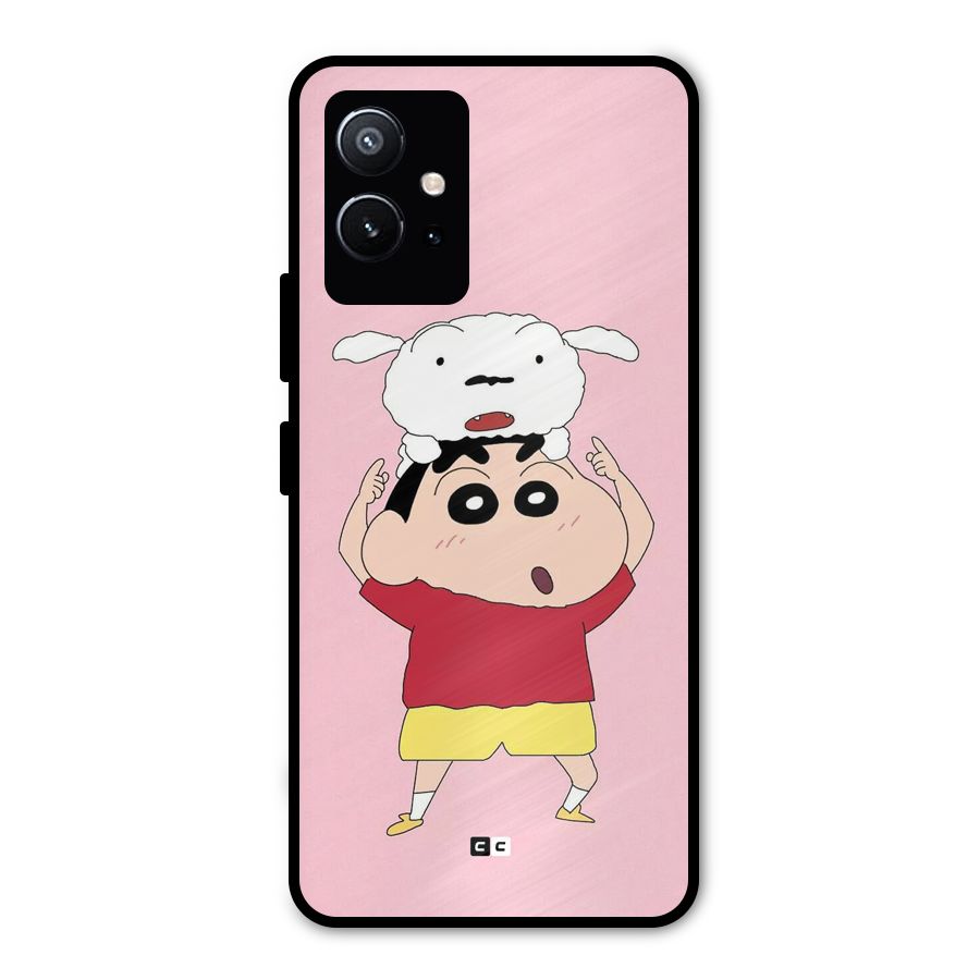 Cute Sheero Metal Back Case for Vivo T1 5G