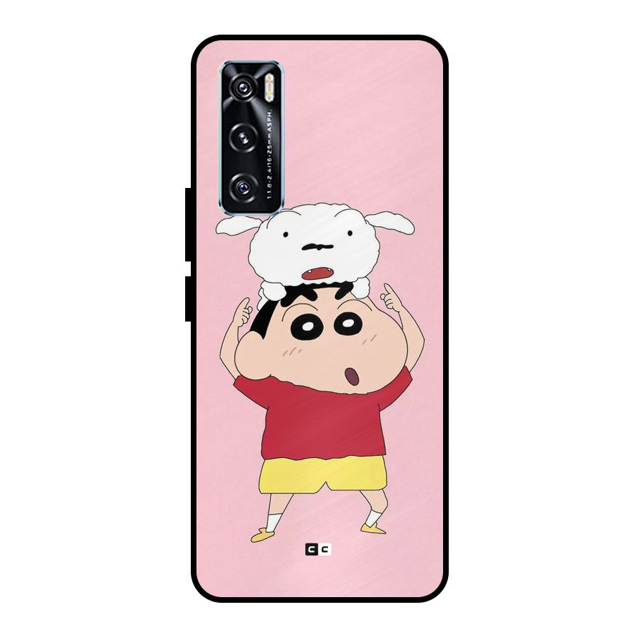 Cute Sheero Metal Back Case for Vivo V20 SE