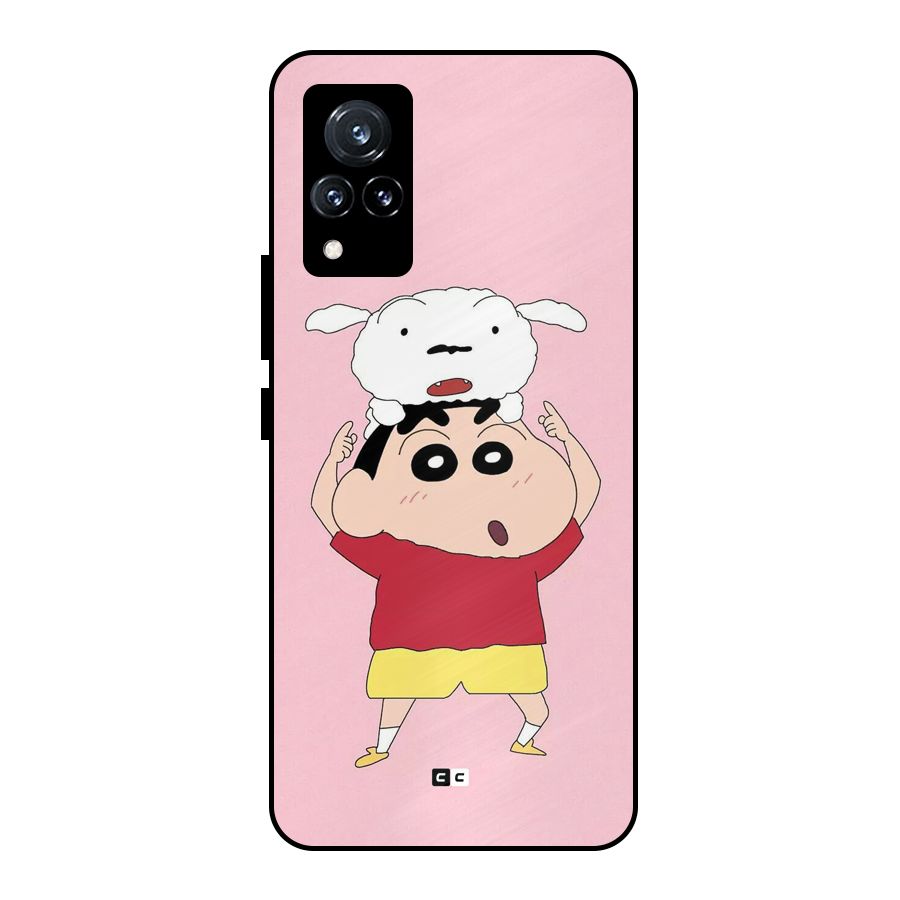 Cute Sheero Metal Back Case for Vivo V21 5G
