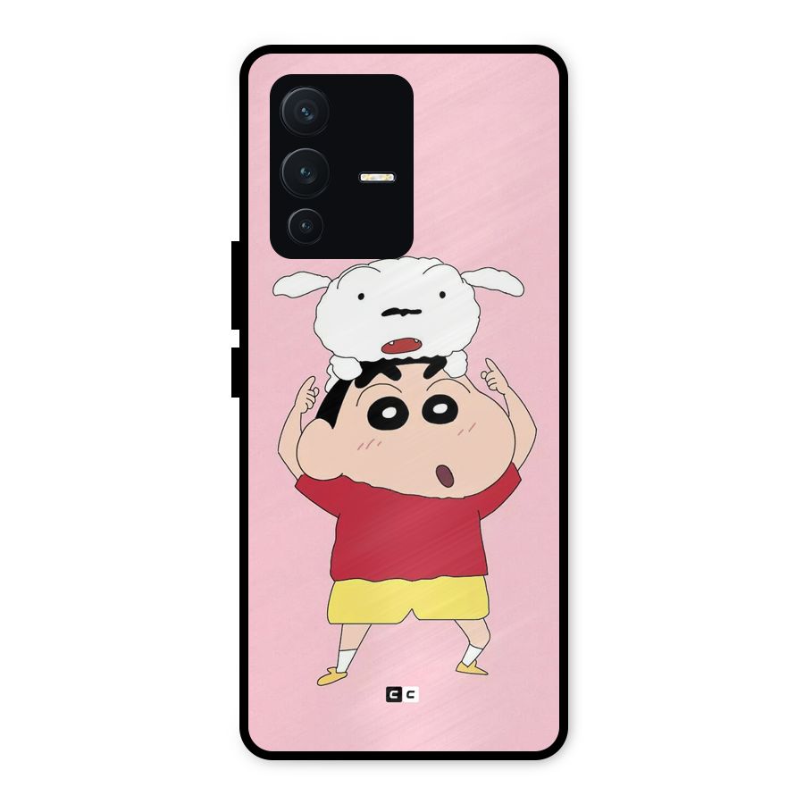 Cute Sheero Metal Back Case for Vivo V23 5G