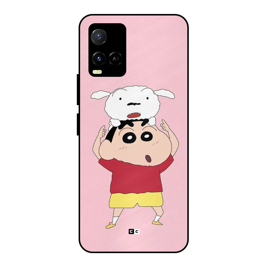 Cute Sheero Metal Back Case for Vivo Y21